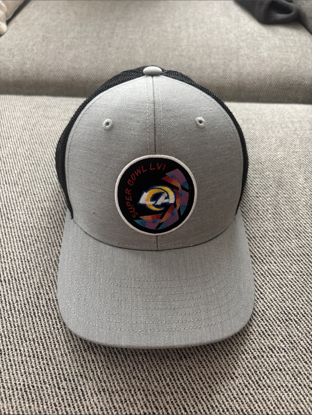 LA Rams Super Bowl LVI Patch Trucker Hat
